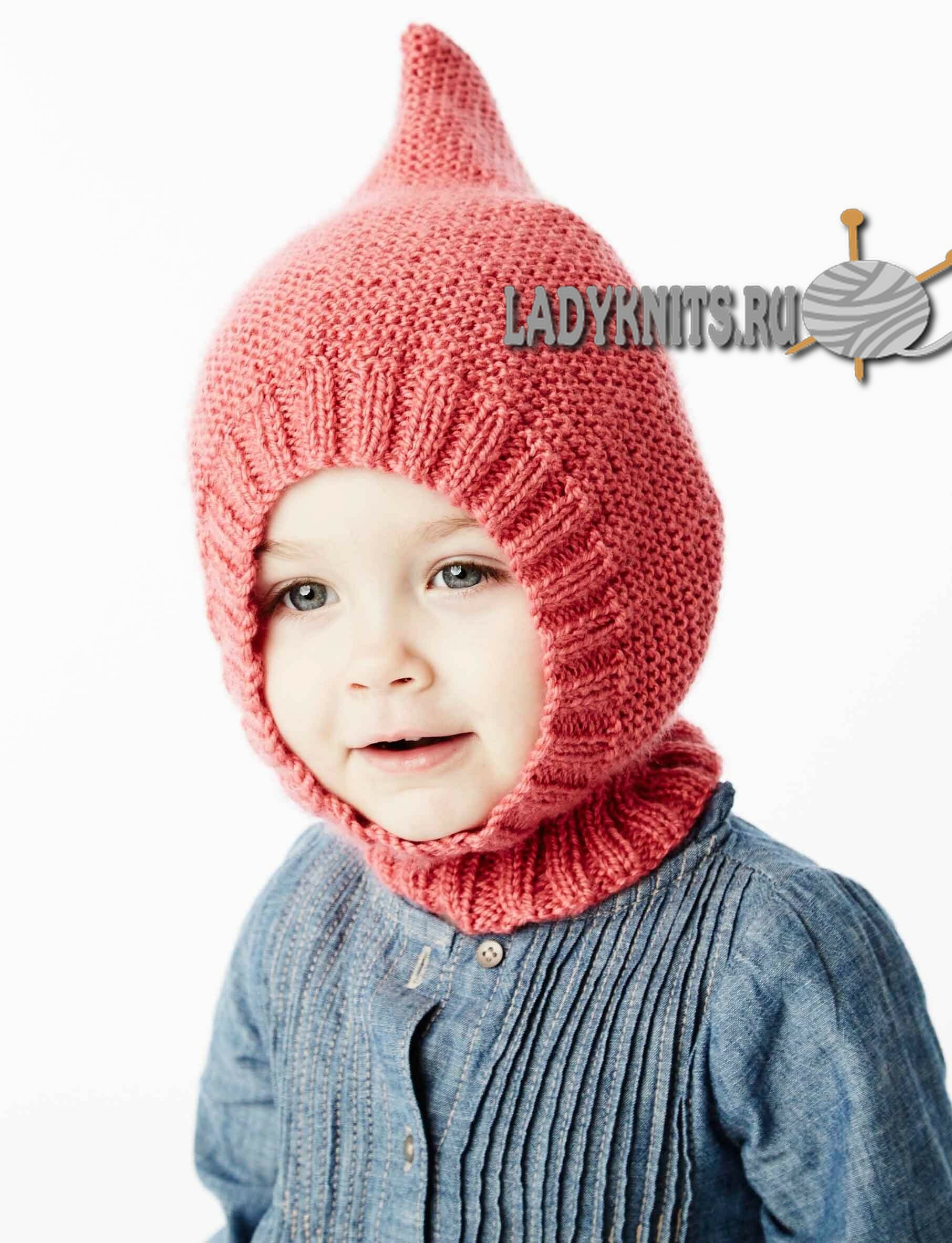 Вязание детской шапочки - шлема &quot;Крошечный гном&quot; от Bernat